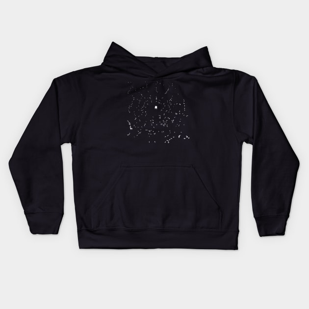 Spider with Flies Inverted Kids Hoodie by Tallmike